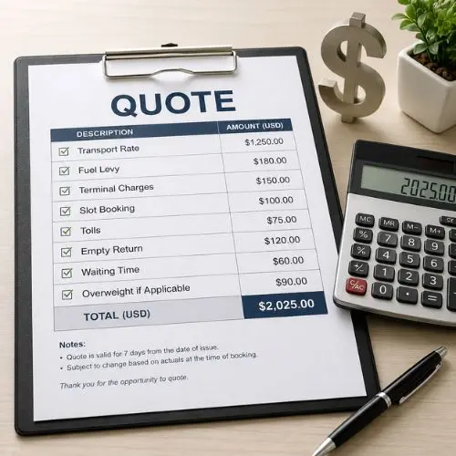 receive a clear quote