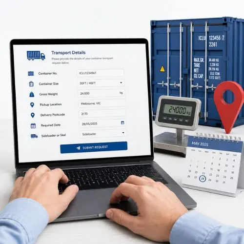 send your transport details